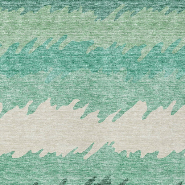 Homeroots 3' Black Charcoal And Silver Striped Area Rug - Stylish, Washable, Durable For Indoor & Outdoor Use 10' X 14' Polyester 583947