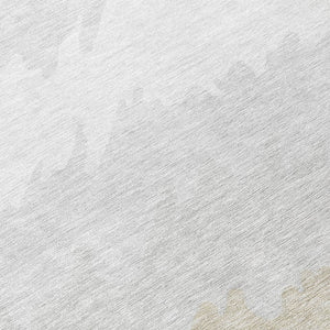 Homeroots 3' Black Charcoal And Silver Striped Area Rug - Stylish, Washable, Durable For Indoor & Outdoor Use 8' Round Polyester 583950