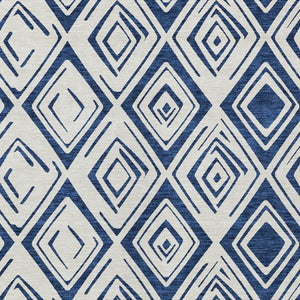 Homeroots 3' Artichoke Green & Ivory Geometric Washable Area Rug For Indoor/Outdoor Spaces, Durable & Stylish 9' X 12' Polyester 583988