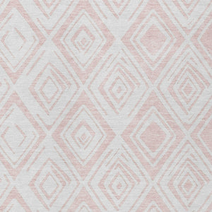 Homeroots 3' Artichoke Green & Ivory Geometric Washable Area Rug For Indoor/Outdoor Spaces, Durable & Stylish 9' X 12' Polyester 583994