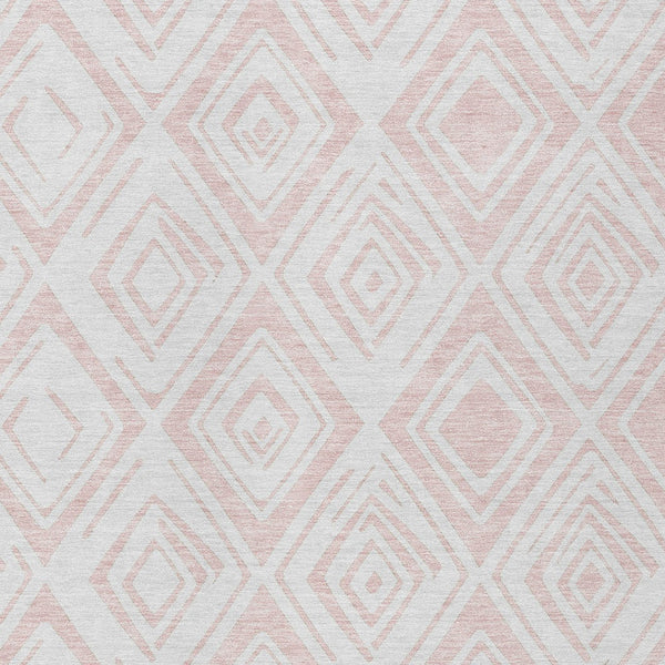 Homeroots 3' Artichoke Green & Ivory Geometric Washable Area Rug For Indoor/Outdoor Spaces, Durable & Stylish 9' X 12' Polyester 583994