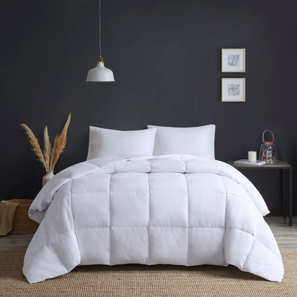 JLA Home True North by Sleep Philosophy - Goose Oversize Feather & Down Comforter — Heavy-Warmth Insulation, Box-Quilted, OEKO-TEX Safe TN10-0489