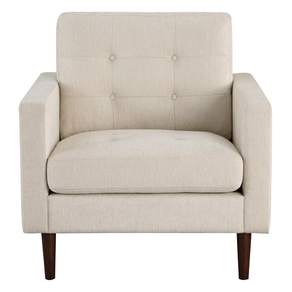 OSP Home Furnishings Grayburn Mid-Century Chair Cream