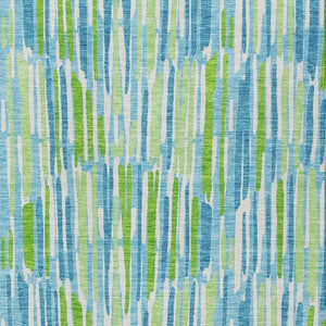 Homeroots 3' Aqua Teal Blue And Lime Green Abstract Washable Area Rug For Indoor And Outdoor Spaces 10' X 14' Polyester 584061