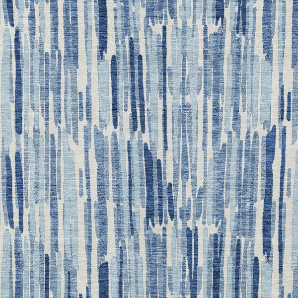 Homeroots 3' Aqua Teal Blue And Lime Green Abstract Washable Area Rug For Indoor And Outdoor Spaces 9' X 12' Polyester 584066