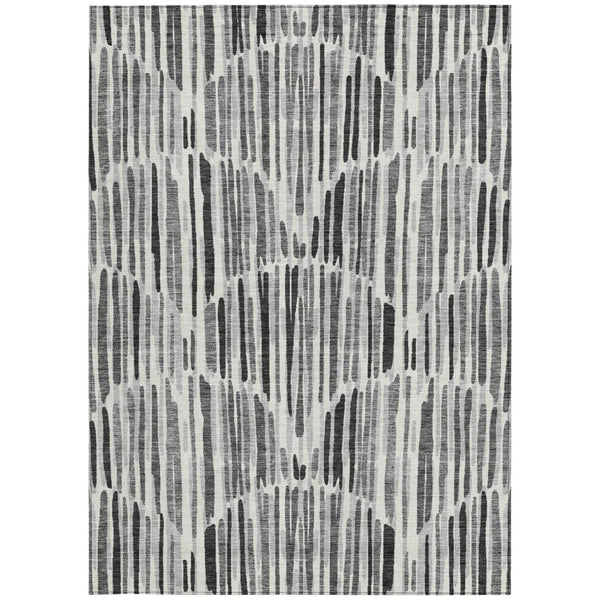 Homeroots 3' Aqua Teal Blue And Lime Green Abstract Washable Area Rug For Indoor And Outdoor Spaces 9' X 12' Polyester 584078