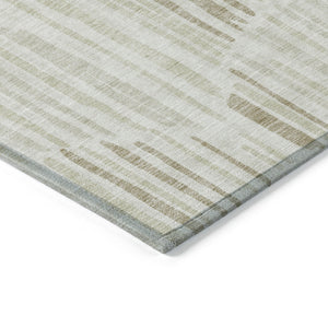 Homeroots 3' Aqua Teal Blue And Lime Green Abstract Washable Area Rug For Indoor And Outdoor Spaces 3' X 5' Polyester 584080