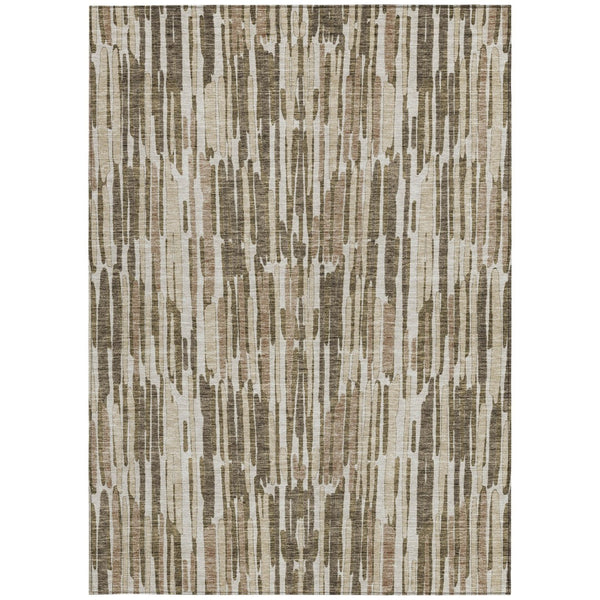 Homeroots 3' Aqua Teal Blue And Lime Green Abstract Washable Area Rug For Indoor And Outdoor Spaces 9' X 12' Polyester 584090