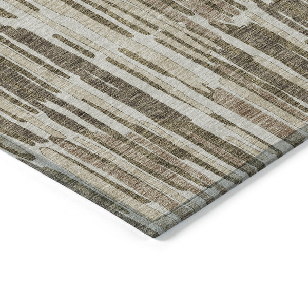 Homeroots 3' Aqua Teal Blue And Lime Green Abstract Washable Area Rug For Indoor And Outdoor Spaces 10' X 14' Polyester 584091