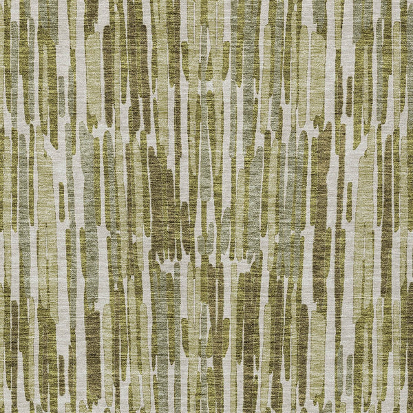 Homeroots 3' Aqua Teal Blue And Lime Green Abstract Washable Area Rug For Indoor And Outdoor Spaces 3' X 5' Polyester 584092