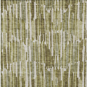 Homeroots 3' Aqua Teal Blue And Lime Green Abstract Washable Area Rug For Indoor And Outdoor Spaces 5' X 8' Polyester 584093