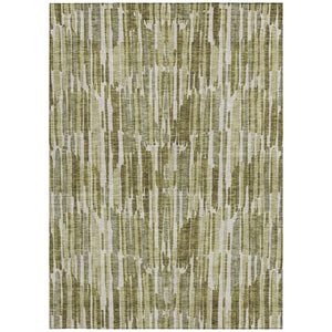 Homeroots 3' Aqua Teal Blue And Lime Green Abstract Washable Area Rug For Indoor And Outdoor Spaces 9' X 12' Polyester 584096