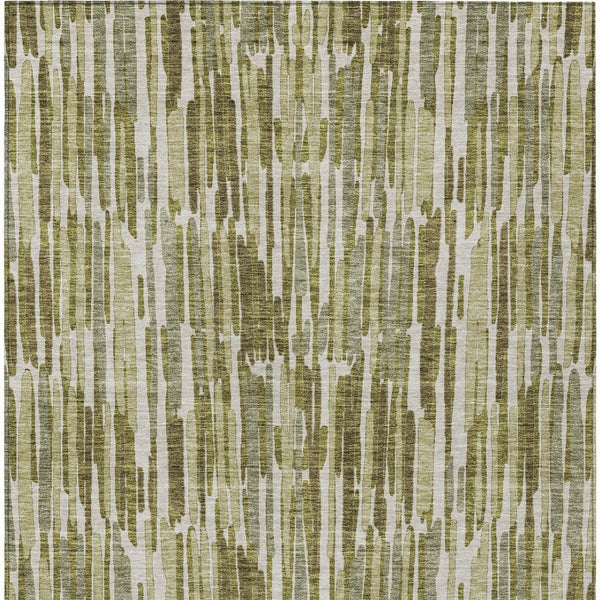 Homeroots 3' Aqua Teal Blue And Lime Green Abstract Washable Area Rug For Indoor And Outdoor Spaces 10' X 14' Polyester 584097