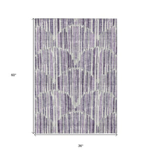 Homeroots 3' Aqua Teal Blue And Lime Green Abstract Washable Area Rug For Indoor And Outdoor Spaces 3' X 5' Polyester 584098