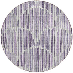 Homeroots 3' Aqua Teal Blue And Lime Green Abstract Washable Area Rug For Indoor And Outdoor Spaces 8' Round Polyester 584100