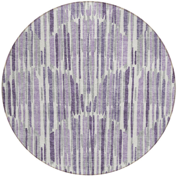 Homeroots 3' Aqua Teal Blue And Lime Green Abstract Washable Area Rug For Indoor And Outdoor Spaces 8' Round Polyester 584100