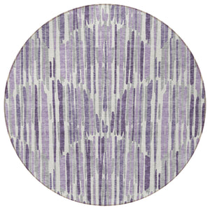 Homeroots 3' Aqua Teal Blue And Lime Green Abstract Washable Area Rug For Indoor And Outdoor Spaces 8' Round Polyester 584100