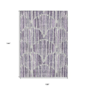 Homeroots 3' Aqua Teal Blue And Lime Green Abstract Washable Area Rug For Indoor And Outdoor Spaces 9' X 12' Polyester 584102