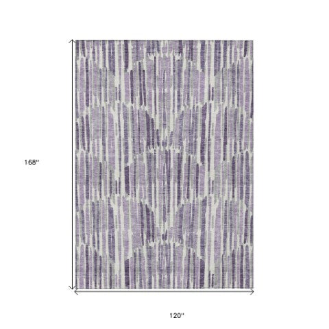 Homeroots 3' Aqua Teal Blue And Lime Green Abstract Washable Area Rug For Indoor And Outdoor Spaces 10' X 14' Polyester 584103