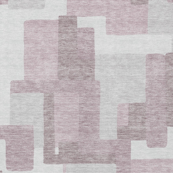 Homeroots 3' Beige Tan And Taupe Abstract Washable Area Rug For Indoor Or Outdoor Use - Durable Design 3' X 5' Polyester 584116