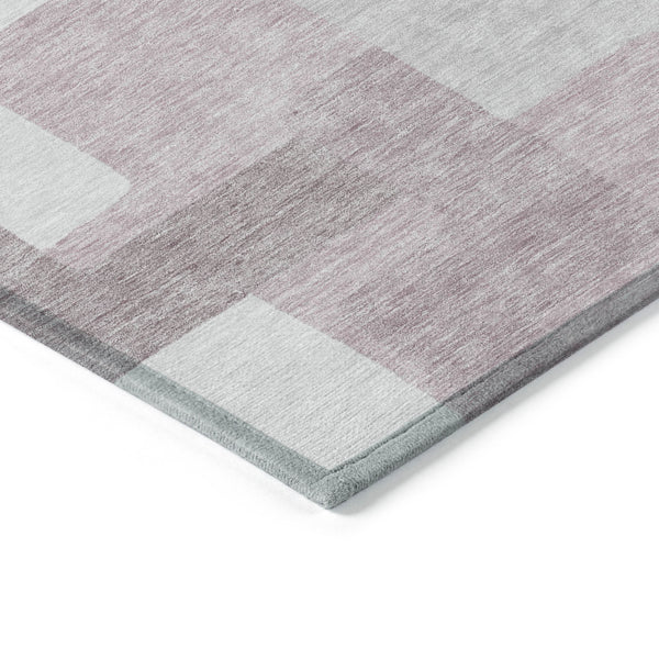 Homeroots 3' Beige Tan And Taupe Abstract Washable Area Rug For Indoor Or Outdoor Use - Durable Design 9' X 12' Polyester 584120