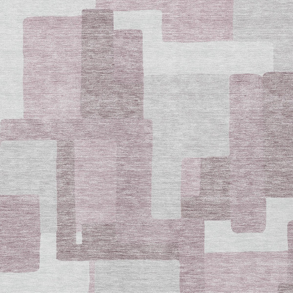 Homeroots 3' Beige Tan And Taupe Abstract Washable Area Rug For Indoor Or Outdoor Use - Durable Design 9' X 12' Polyester 584120