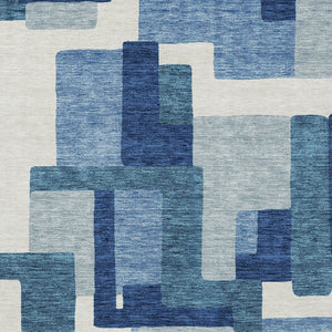 Homeroots 3' Beige Tan And Taupe Abstract Washable Area Rug For Indoor Or Outdoor Use - Durable Design 3' X 5' Polyester 584128