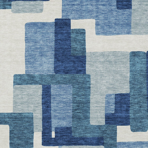 Homeroots 3' Beige Tan And Taupe Abstract Washable Area Rug For Indoor Or Outdoor Use - Durable Design 3' X 5' Polyester 584128