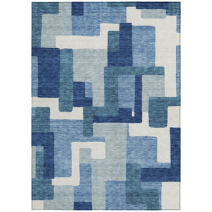 Homeroots 3' Beige Tan And Taupe Abstract Washable Area Rug For Indoor Or Outdoor Use - Durable Design 9' X 12' Polyester 584132