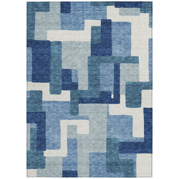 Homeroots 3' Beige Tan And Taupe Abstract Washable Area Rug For Indoor Or Outdoor Use - Durable Design 10' X 14' Polyester 584133