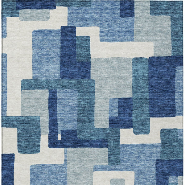 Homeroots 3' Beige Tan And Taupe Abstract Washable Area Rug For Indoor Or Outdoor Use - Durable Design 10' X 14' Polyester 584133