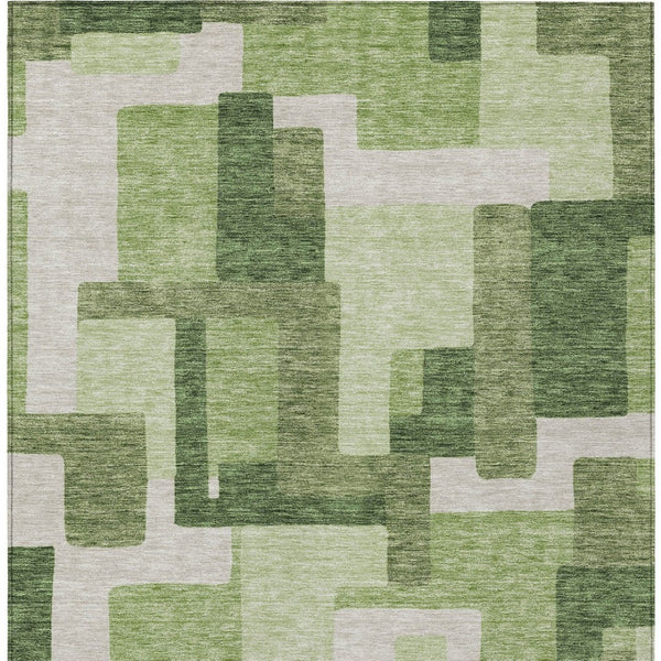 Homeroots 3' Beige Tan And Taupe Abstract Washable Area Rug For Indoor Or Outdoor Use - Durable Design 3' X 5' Polyester 584140