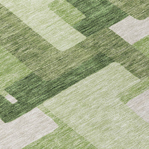 Homeroots 3' Beige Tan And Taupe Abstract Washable Area Rug For Indoor Or Outdoor Use - Durable Design 8' Round Polyester 584142