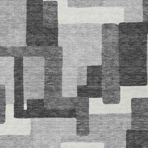 Homeroots 3' Beige Tan And Taupe Abstract Washable Area Rug For Indoor Or Outdoor Use - Durable Design 3' X 5' Polyester 584146
