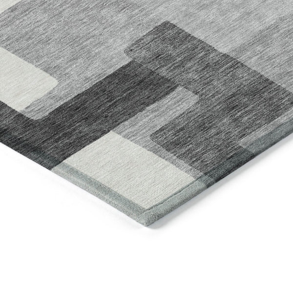 Homeroots 3' Beige Tan And Taupe Abstract Washable Area Rug For Indoor Or Outdoor Use - Durable Design 10' X 14' Polyester 584151