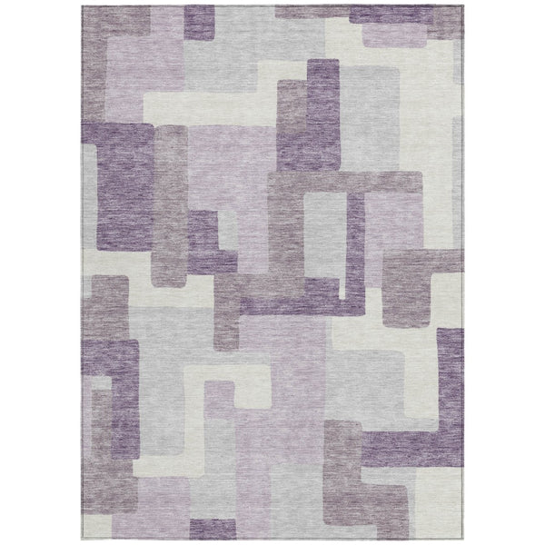 Homeroots 3' Beige Tan And Taupe Abstract Washable Area Rug For Indoor Or Outdoor Use - Durable Design 3' X 5' Polyester 584152