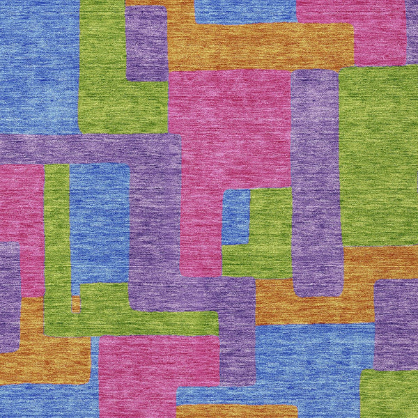 Homeroots 3' Beige Tan And Taupe Abstract Washable Area Rug For Indoor Or Outdoor Use - Durable Design 3' X 5' Polyester 584158