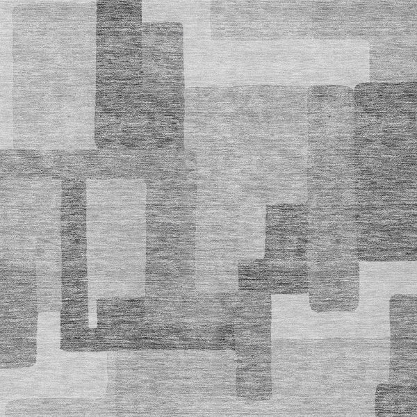 Homeroots 3' Beige Tan And Taupe Abstract Washable Area Rug For Indoor Or Outdoor Use - Durable Design 5' X 8' Polyester 584165