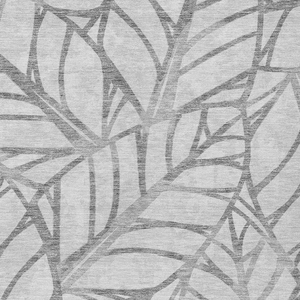 Homeroots 3' Artichoke Green And Beige Floral Washable Area Rug For Indoor Outdoor Use, Durable & Stylish 10' X 14' Polyester 584211