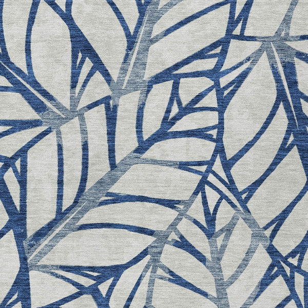 Homeroots 3' Artichoke Green And Beige Floral Washable Area Rug For Indoor Outdoor Use, Durable & Stylish 8' X 10' Polyester 584215