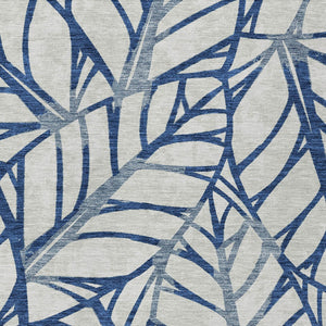 Homeroots 3' Artichoke Green And Beige Floral Washable Area Rug For Indoor Outdoor Use, Durable & Stylish 9' X 12' Polyester 584216