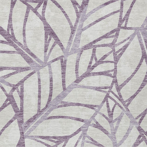 Homeroots 3' Artichoke Green And Beige Floral Washable Area Rug For Indoor Outdoor Use, Durable & Stylish 8' X 10' Polyester 584239