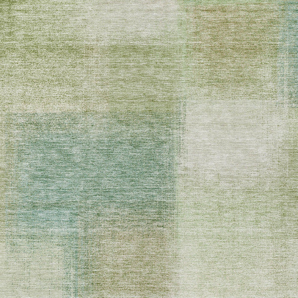 Homeroots 3' Artichoke Green Abstract Washable Indoor Outdoor Area Rug – Durable, Stylish, Stain Resistant Design 3' X 5' Polyester 584242