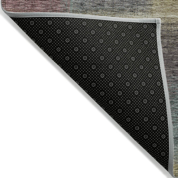 HomeRoots 9' Modern Abstract Washable Area Rug in Beige, Mauve & Brown - Versatile for Indoor & Outdoor Use 9' X 12' 584252
