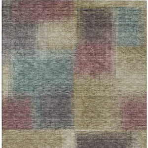 Homeroots 3' Artichoke Green Abstract Washable Indoor Outdoor Area Rug – Durable, Stylish, Stain Resistant Design 10' X 14' Polyester 584253