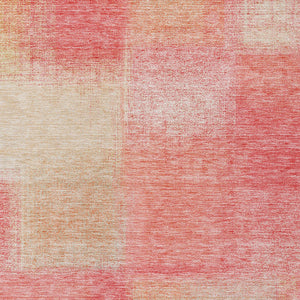 Homeroots 3' Artichoke Green Abstract Washable Indoor Outdoor Area Rug – Durable, Stylish, Stain Resistant Design 5' X 8' Polyester 584255