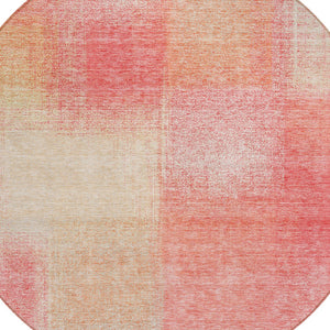 Homeroots 3' Artichoke Green Abstract Washable Indoor Outdoor Area Rug – Durable, Stylish, Stain Resistant Design 8' Round Polyester 584256