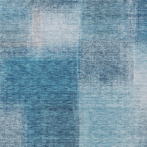 Homeroots 3' Artichoke Green Abstract Washable Indoor Outdoor Area Rug – Durable, Stylish, Stain Resistant Design 9' X 12' Polyester 584276