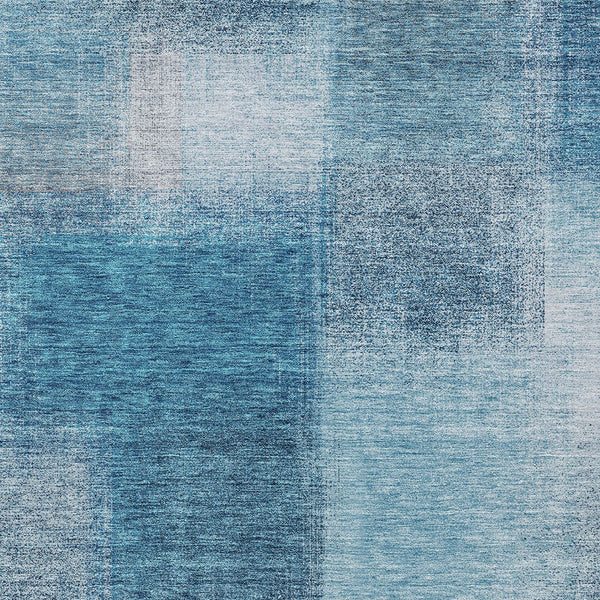 Homeroots 3' Artichoke Green Abstract Washable Indoor Outdoor Area Rug – Durable, Stylish, Stain Resistant Design 9' X 12' Polyester 584276