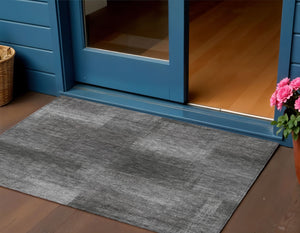 Homeroots 3' Artichoke Green Abstract Washable Indoor Outdoor Area Rug – Durable, Stylish, Stain Resistant Design 3' X 5' Polyester 584278